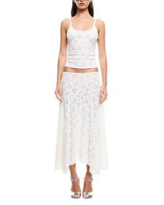Lace Handkerchief Hem Skirt Product Image