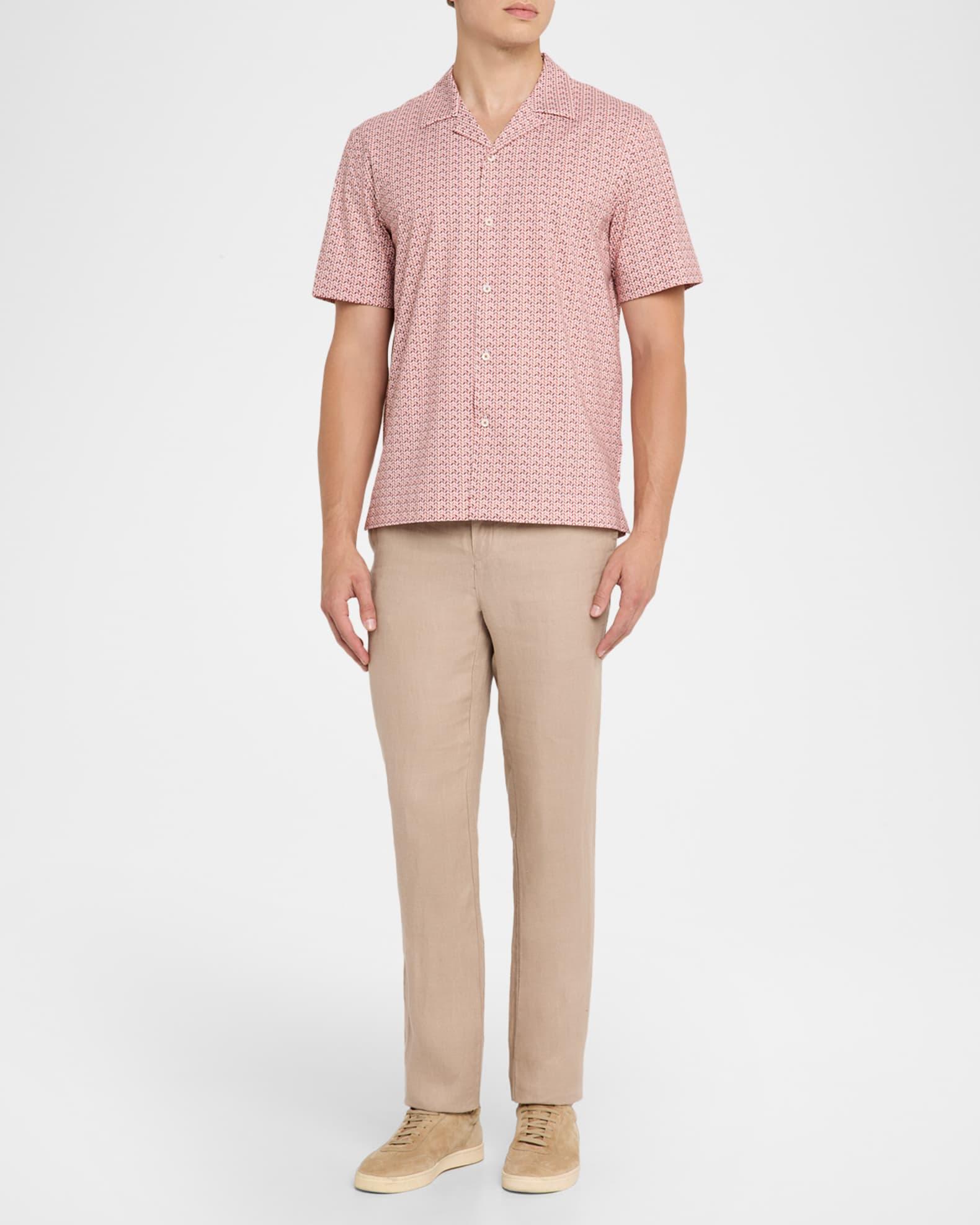 Men's OoohCotton Herringbone Camp Shirt Product Image