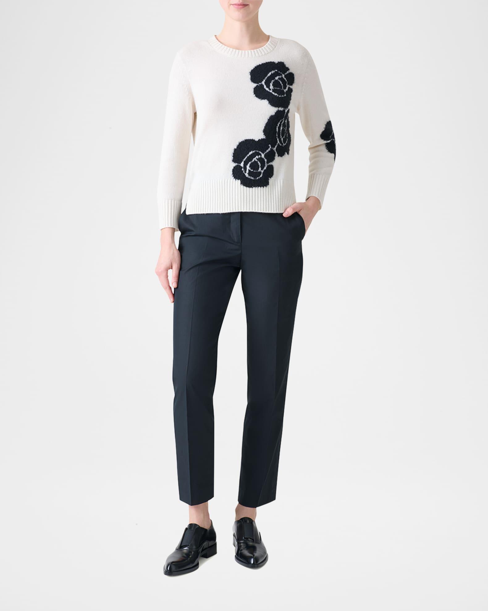 Flavin Cotton Poplin Tapered-Leg Ankle Pants Product Image