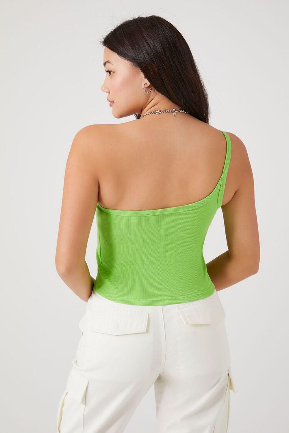Ribbed Knit One-Shoulder Cami | Forever 21 Product Image