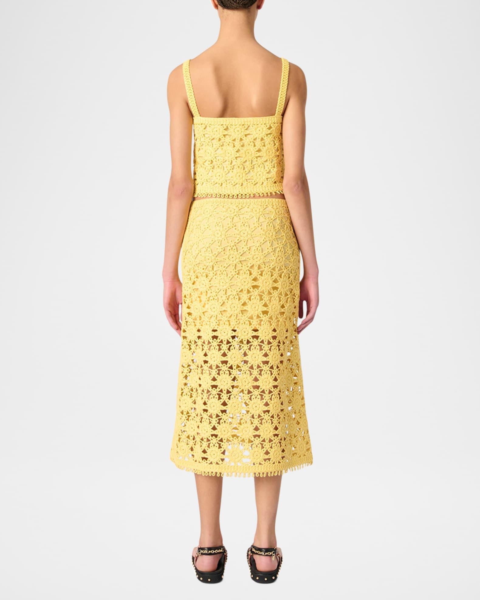 Jully Crochet Midi Skirt Product Image