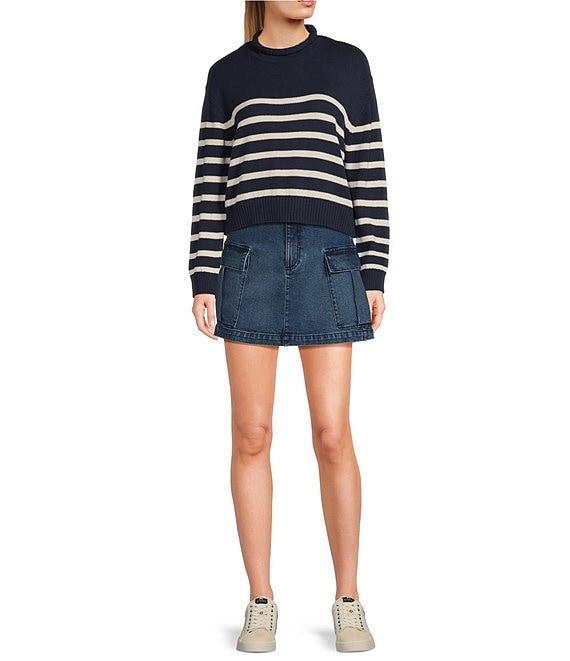 Copper Key Stripe Roll Neck Sweater Product Image
