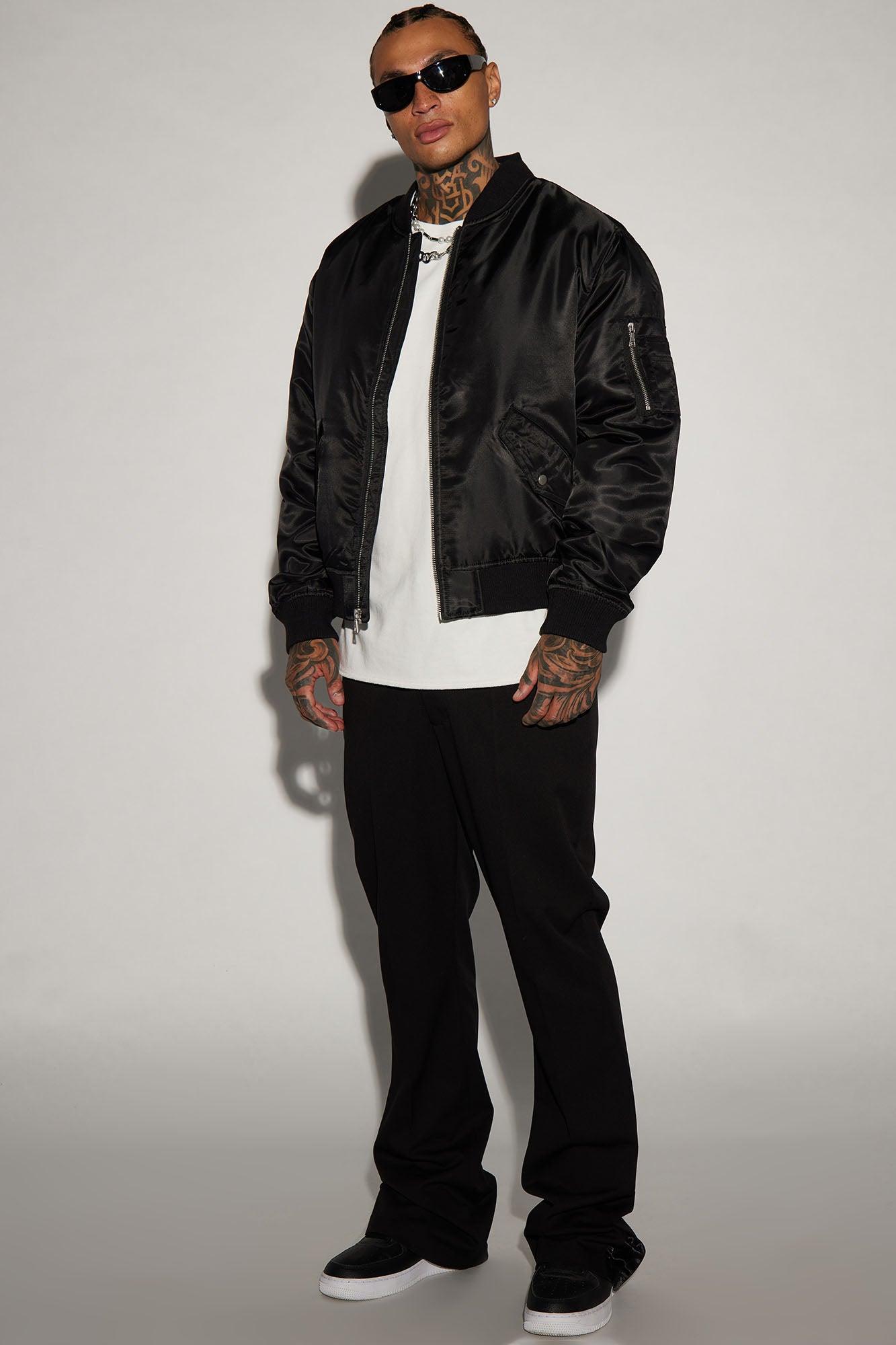 Classic Bomber Jacket - Black Product Image