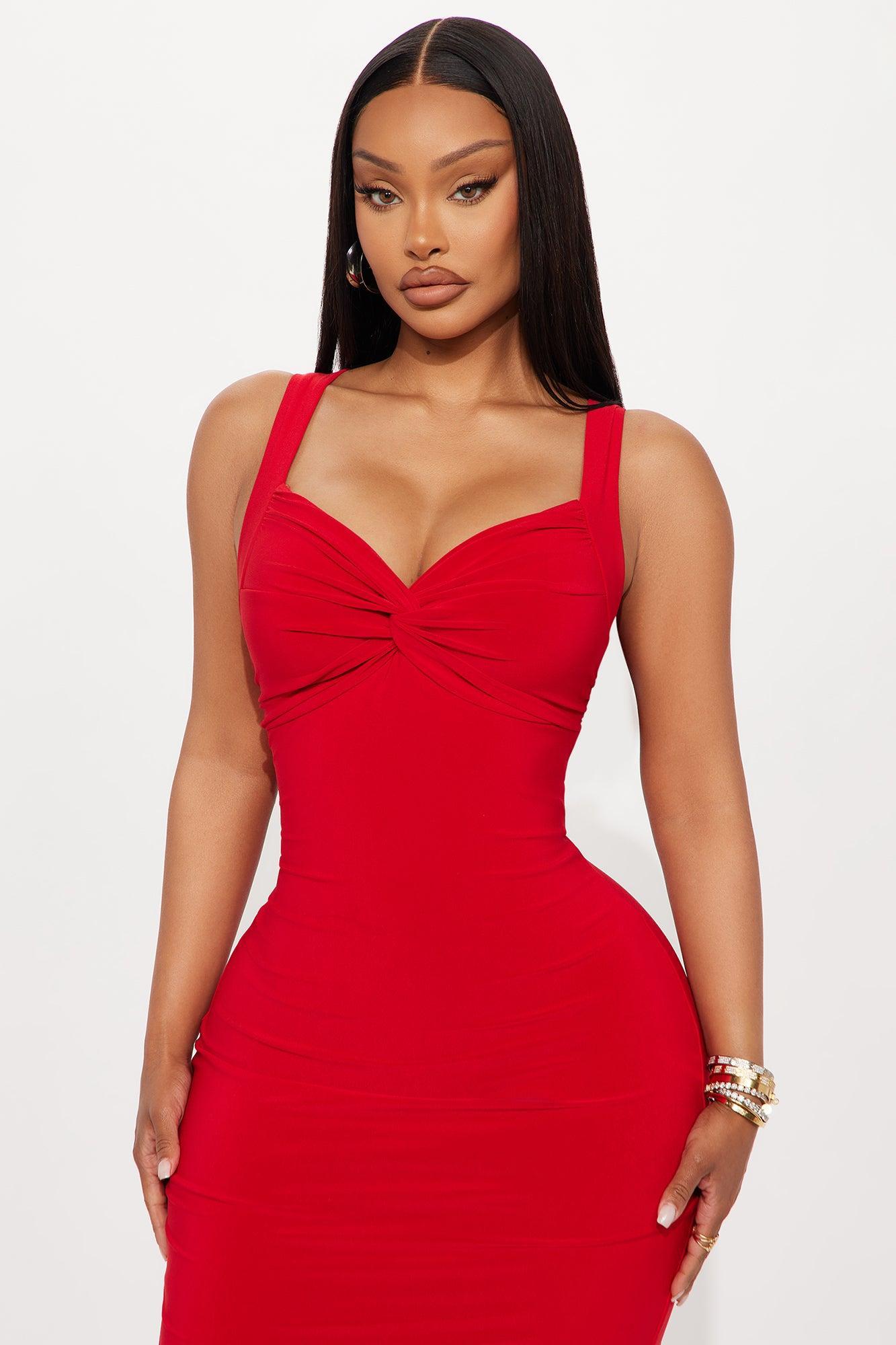 More Than Friends Maxi Dress - Red Product Image
