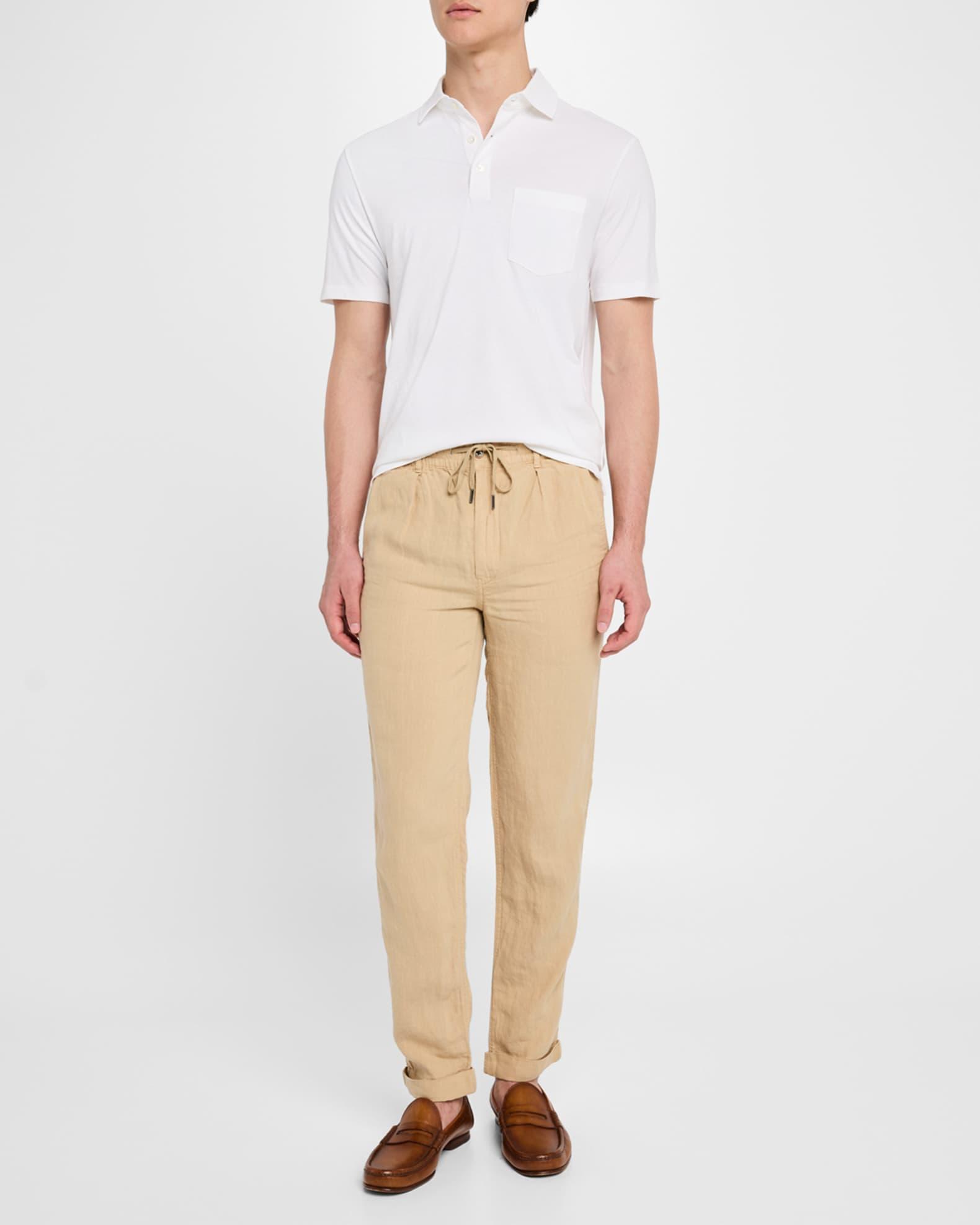 Men's Striped Lisle Polo Shirt Product Image