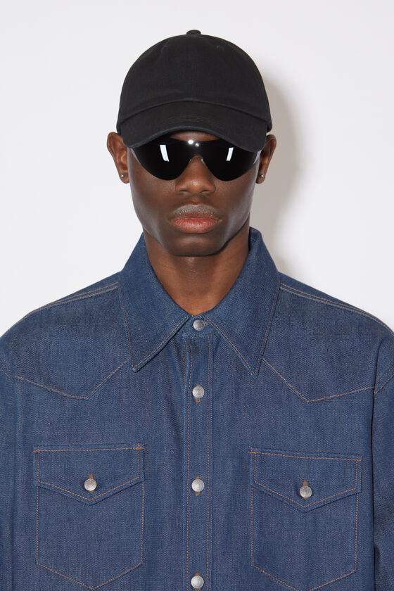 Denim button-up shirt Product Image