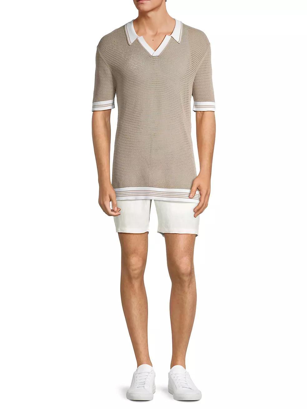 Cotton Knit Polo Shirt Product Image