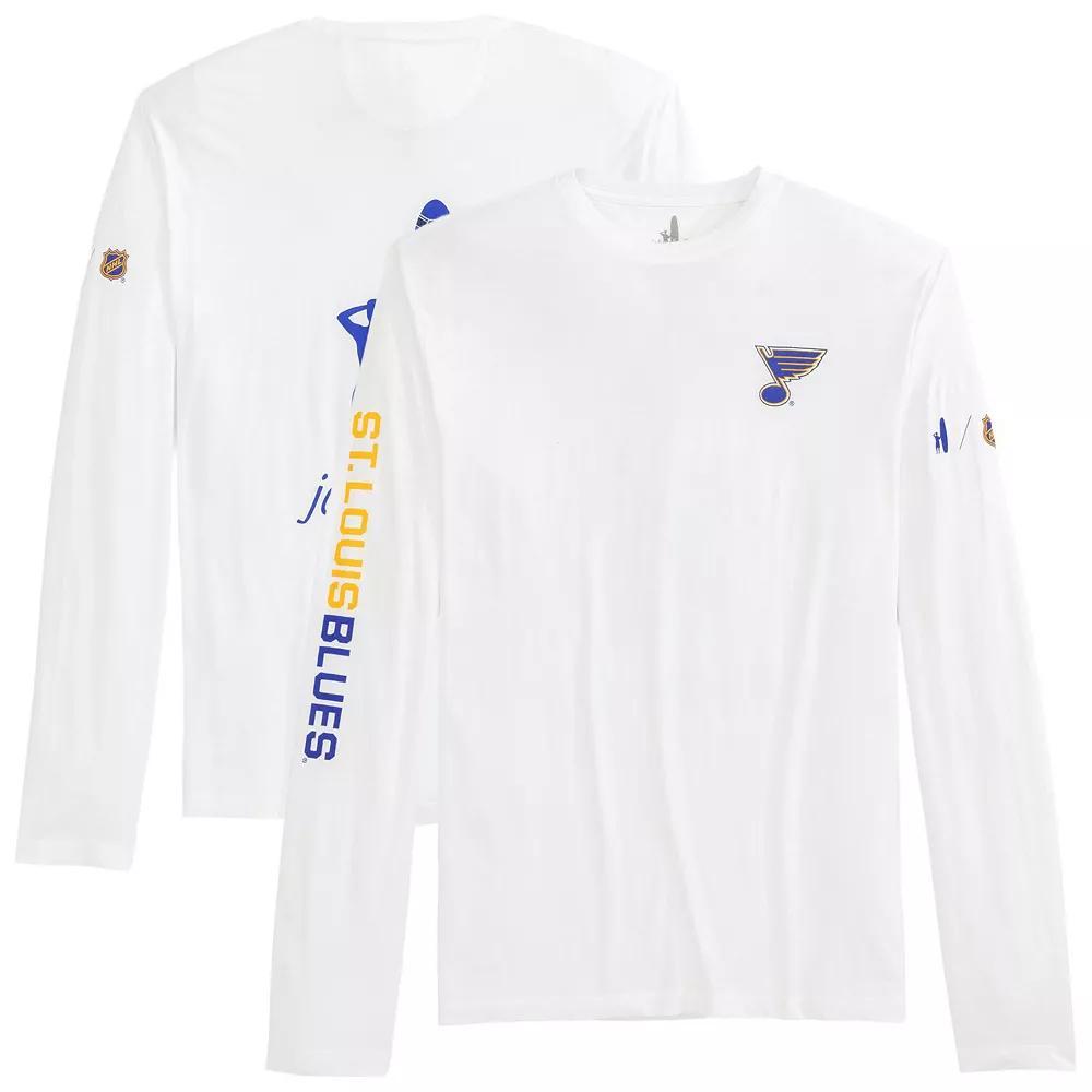 Men's johnnie-O White St. Louis Blues Adam Long Sleeve T-Shirt, Size: Large Product Image