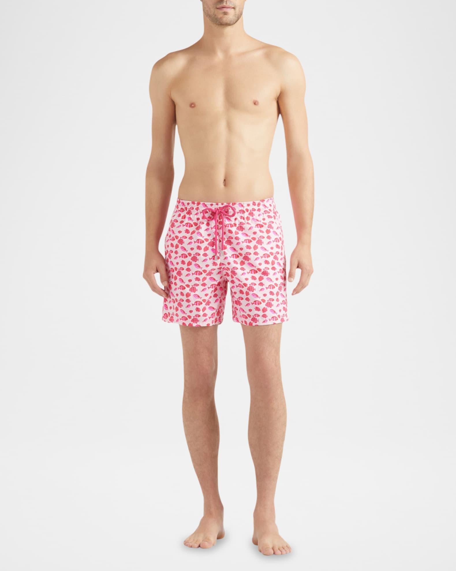 Mens Fish-Print Swim Shorts Product Image