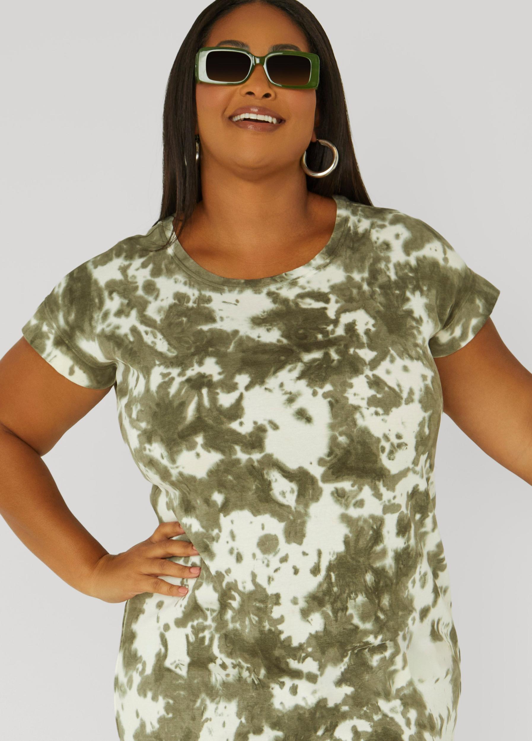 Tie Dyed Cotton T Shirt Dress Product Image