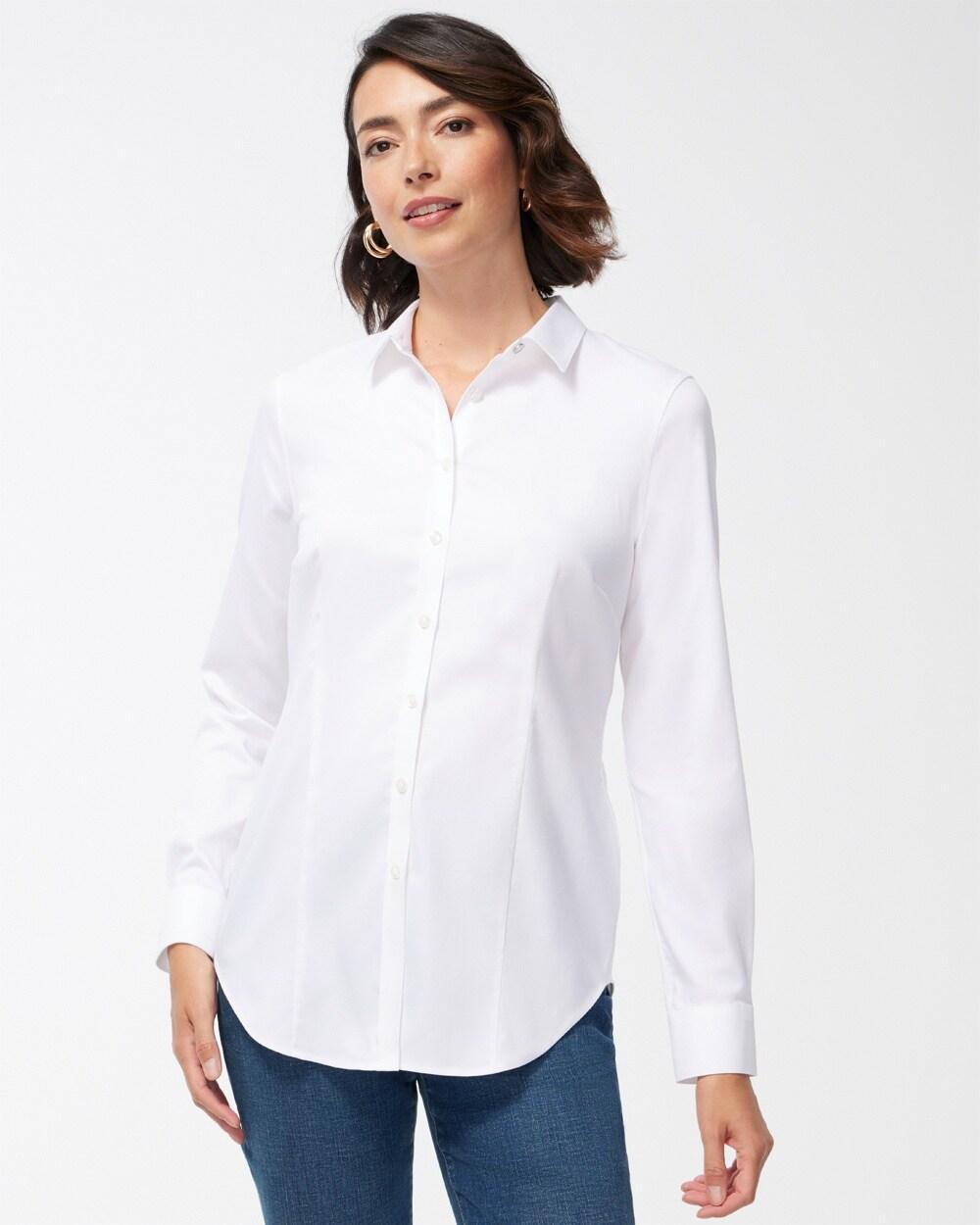 Women's No Iron™ Fitted Stretch Shirt Product Image
