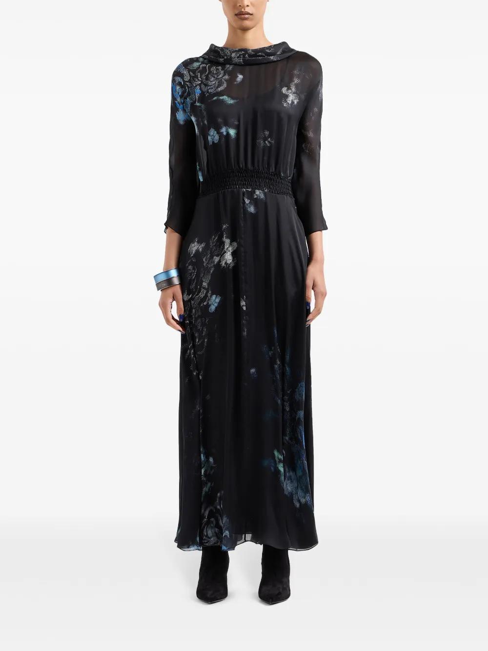 floral-print silk maxi dress  Product Image