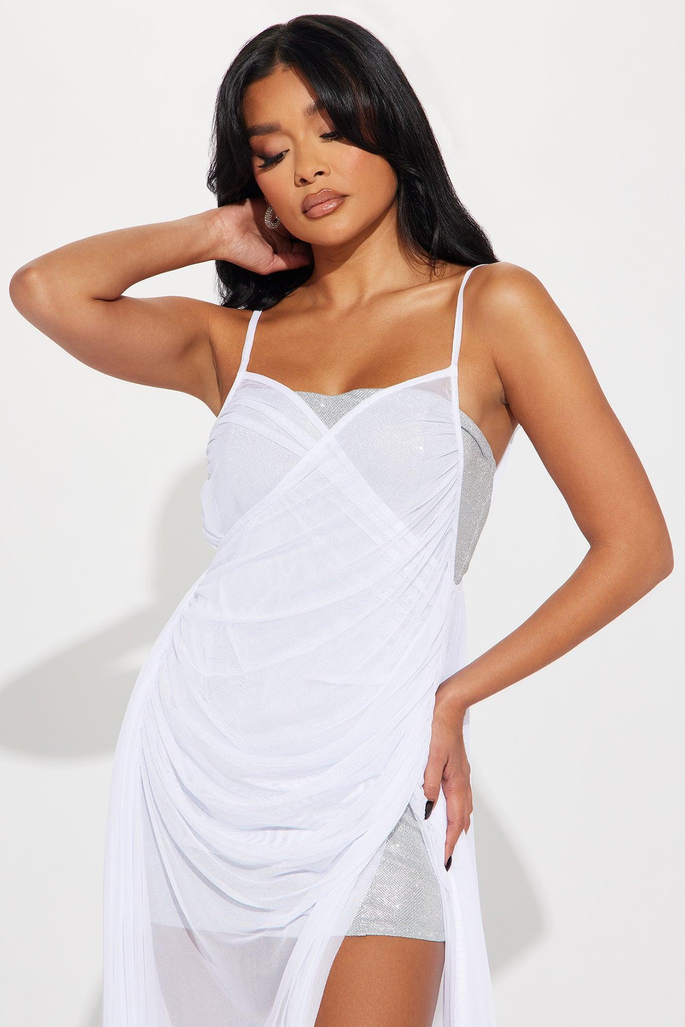 Serena Tulle Gown - Silver Product Image