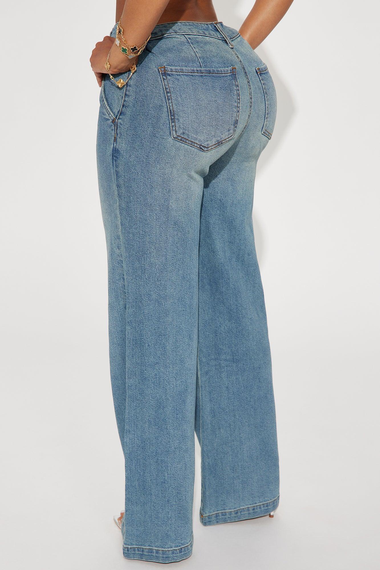 Delusional Drop Waist Jeans - Medium Wash Product Image