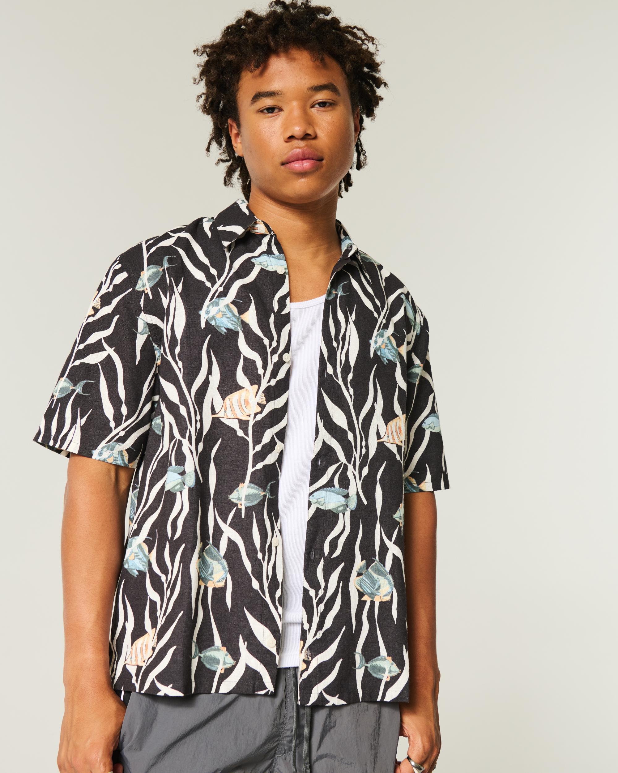 Boxy Short-Sleeve Shirt Product Image