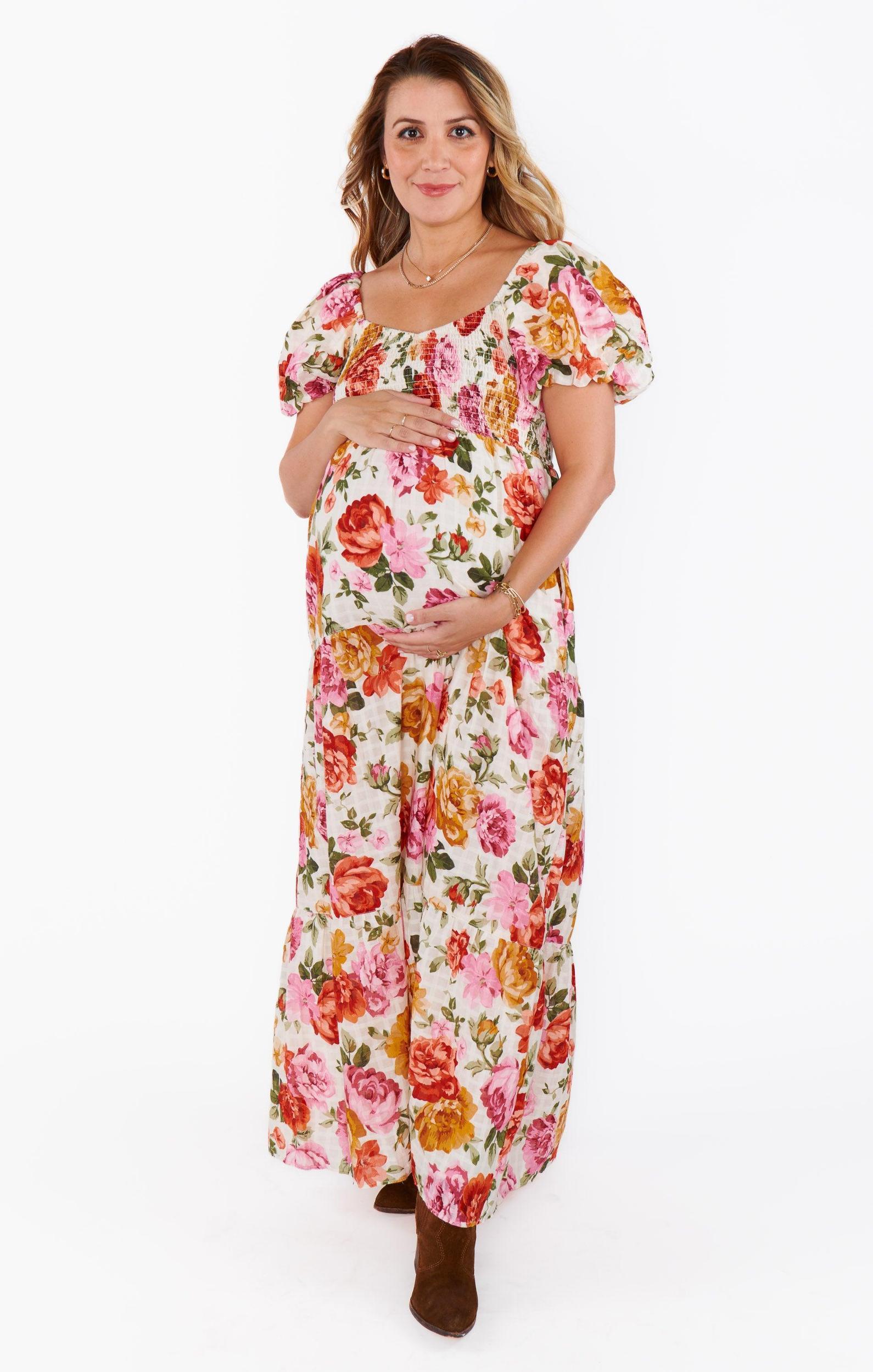 Joanna Maxi Dress ~ Ivory Hillside Floral Product Image