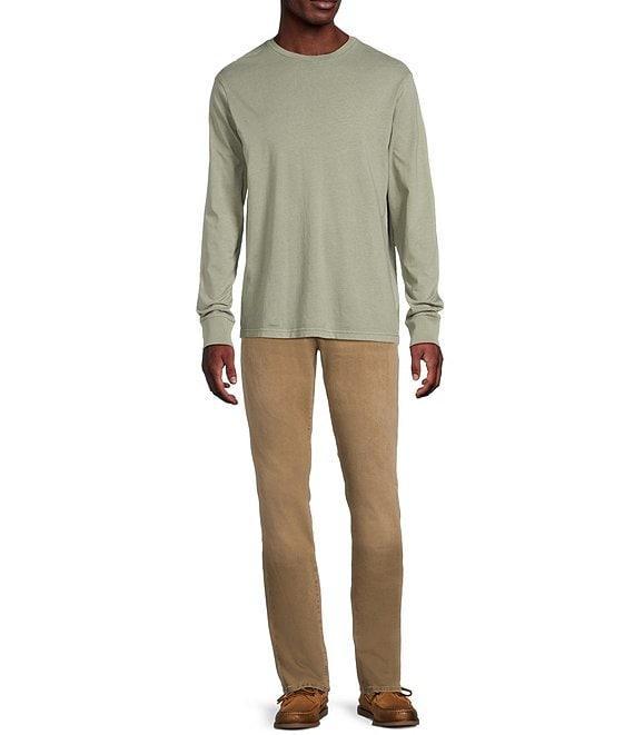 Cremiuex Premium Denim Garment-Dyed Long Sleeve T-Shirt Product Image