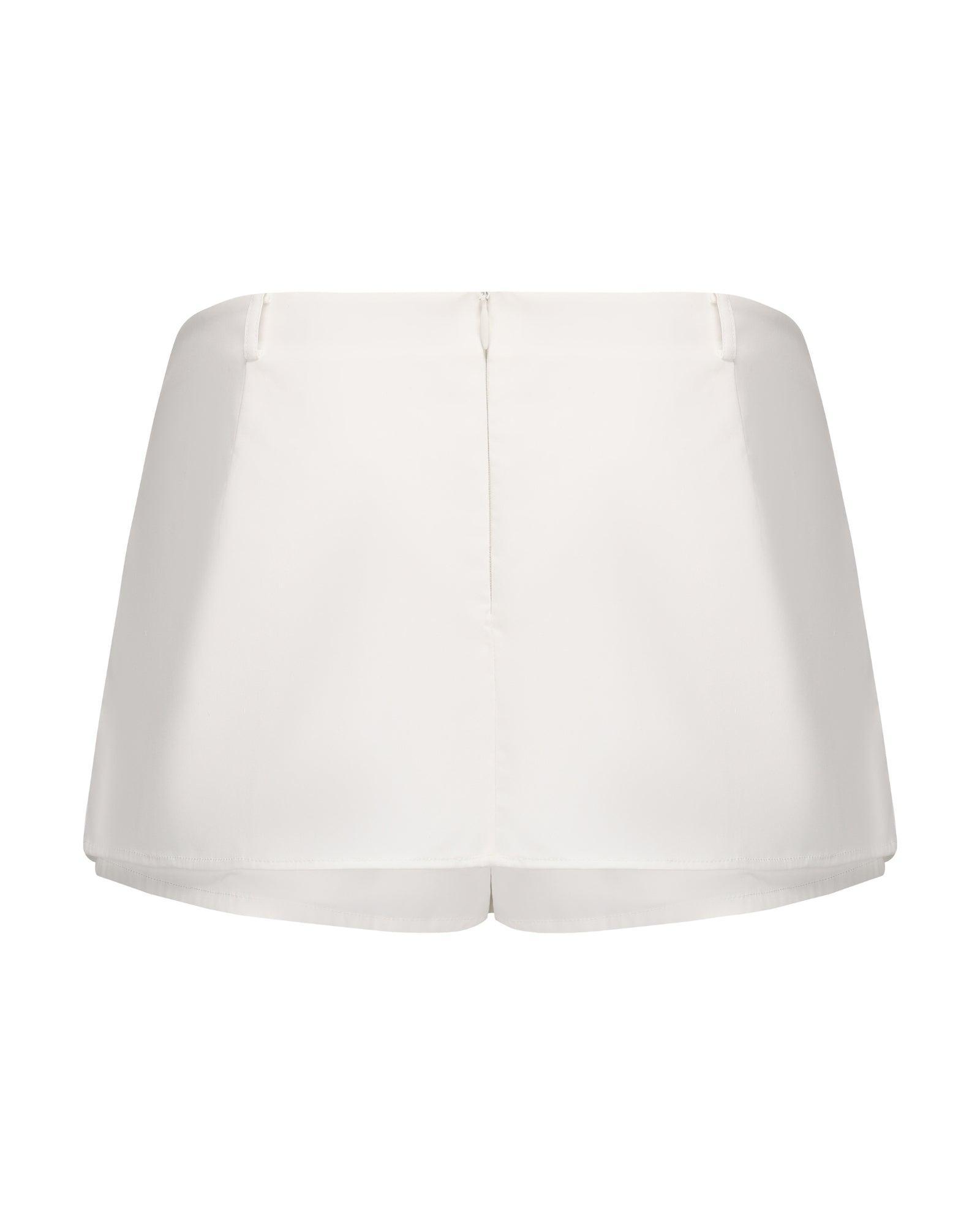 Shape Black Velour Puff Ball Mini Skirt Product Image