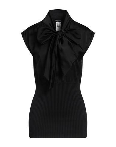 FABIANA FILIPPI Scarfed Detail Top In Black Product Image