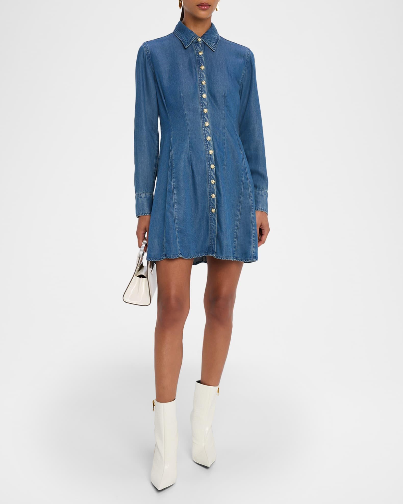 Clemente Long-Sleeve Shirtdress Product Image