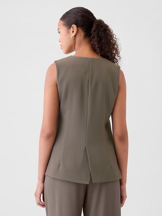 Longline Twill Vest Product Image