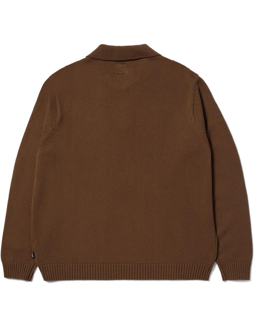 HUF Cambridge Mens Sweater - BROWN COMBO Product Image