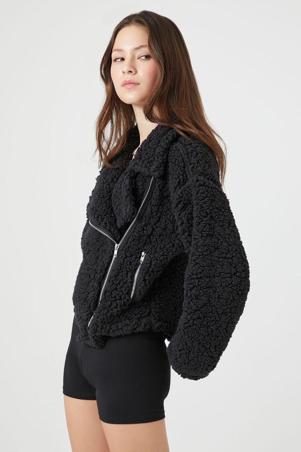 Faux Shearling Moto Jacket | Forever 21 Product Image