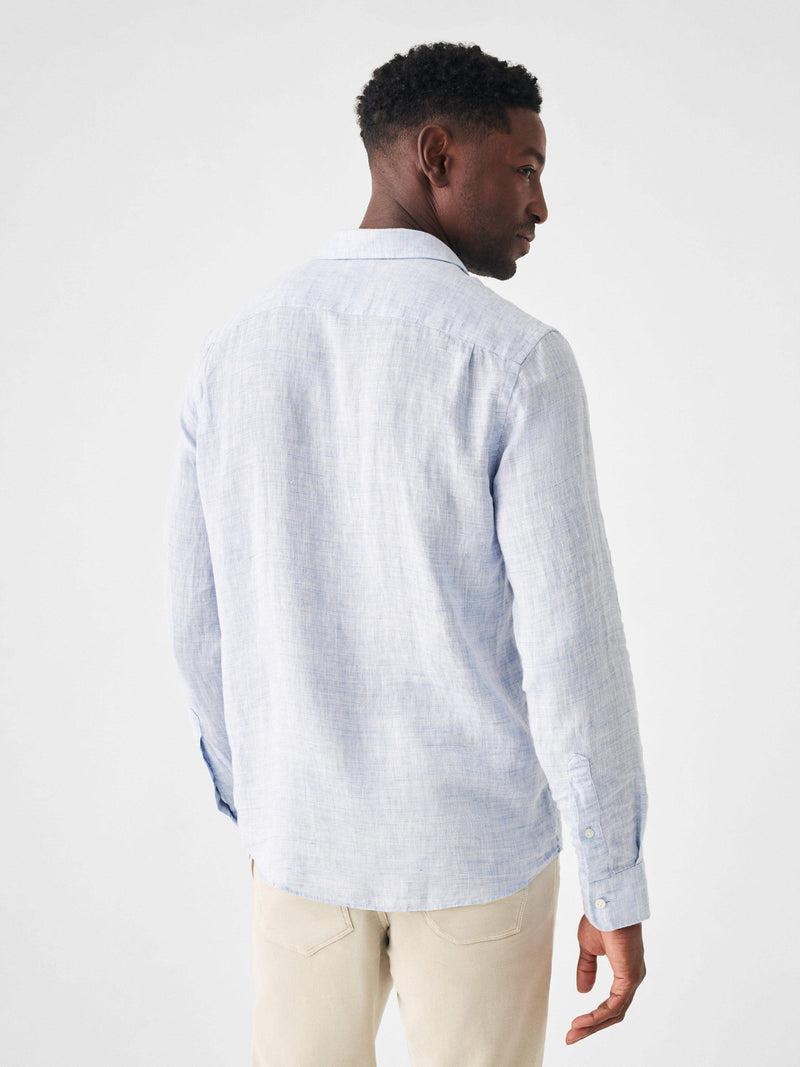 Laguna Linen Shirt - Light Blue Melange Product Image