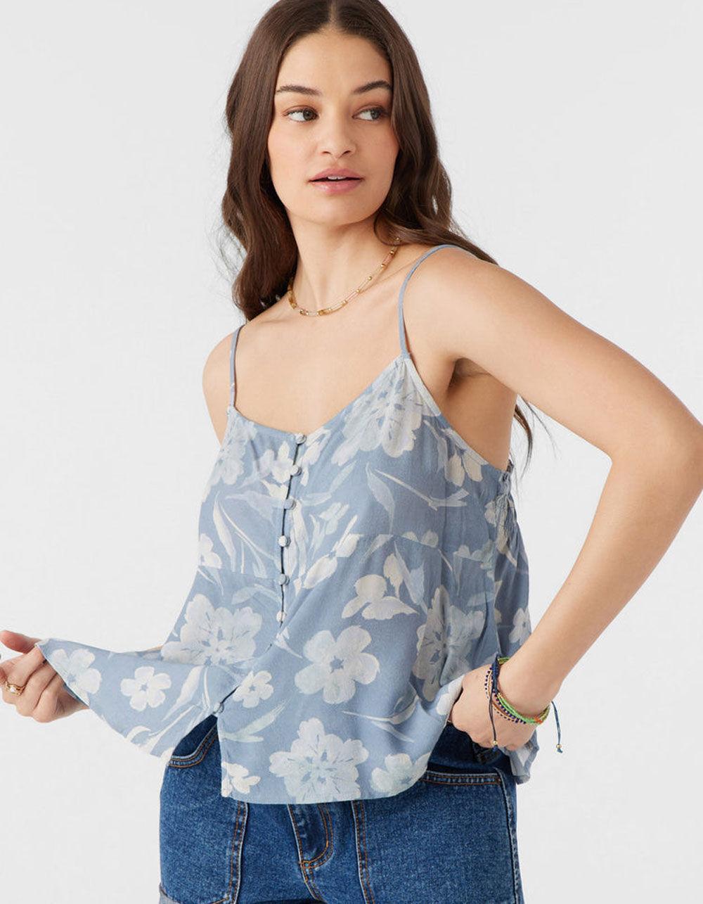 O'NEILL Taylor Emilia Floral Womens Tank Top - BLUE Product Image