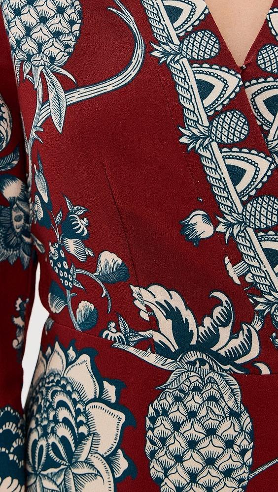 FARM Rio Tropical Landing Red Wrap Mini Dress | Shopbop Product Image