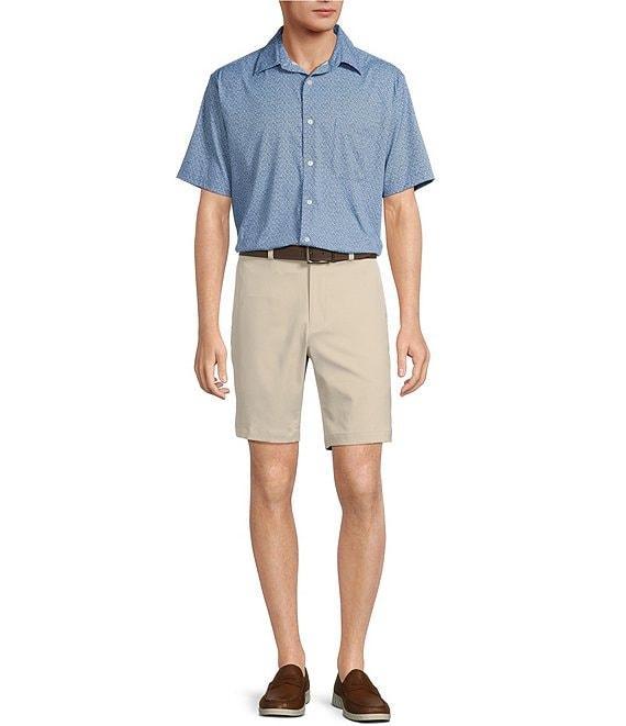 Roundtree & Yorke Big & Tall The Traveler Performance Short Sleeve Micro Floral Sport Shirt Product Image