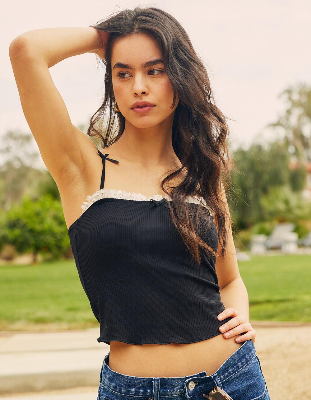 FULL TILT Bow Womens Cami - YELLOW Product Image