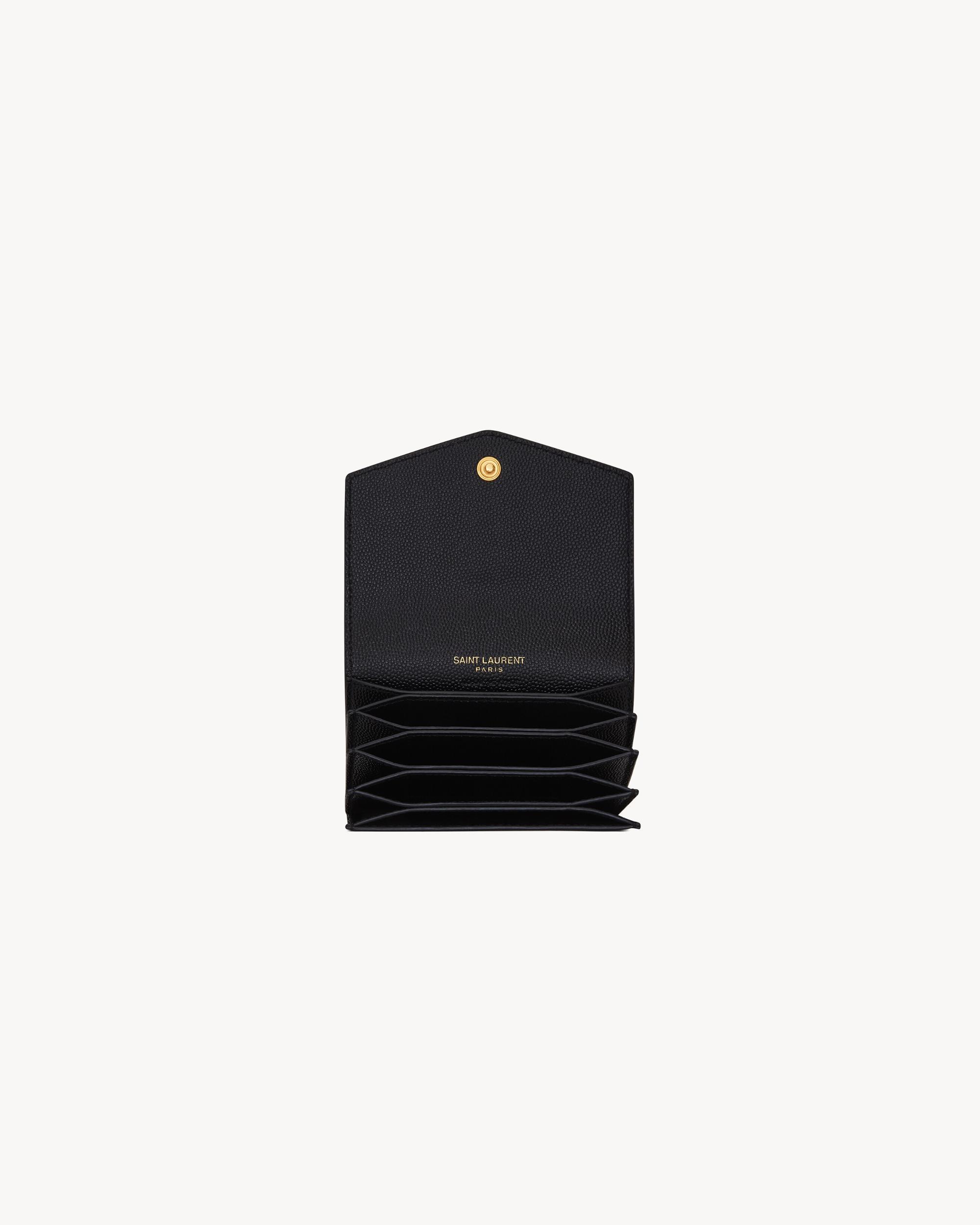 TINY CASSANDRE card case in grained leather Product Image