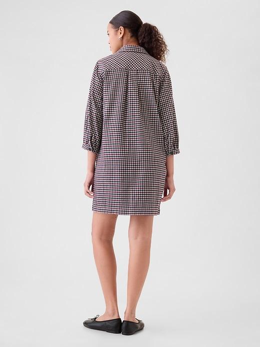 Flannel Utility Mini Shirtdress Product Image