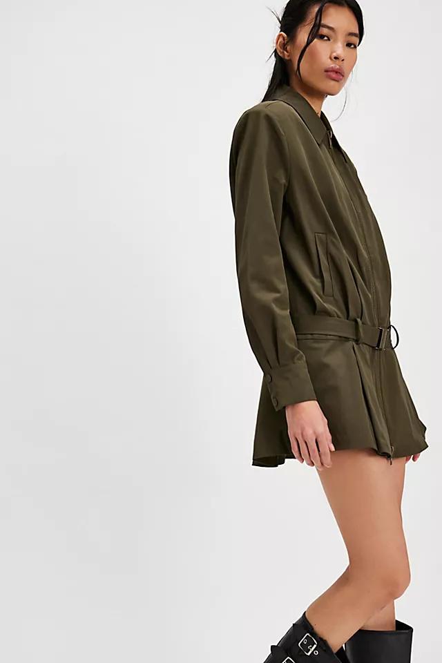 SER.O.YA Sanders Twill Bomber Mini Dress Product Image