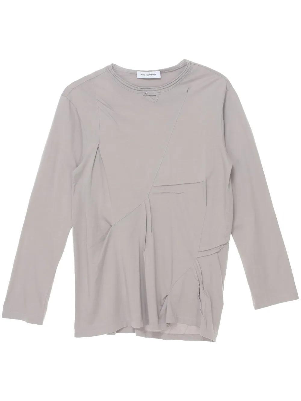 KIKO KOSTADINOV Purple Ohne K-dart Henley T-shirt In Grey Product Image