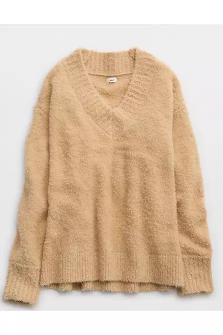 Aerie Teddy Boucle Sweater Women's Product Image