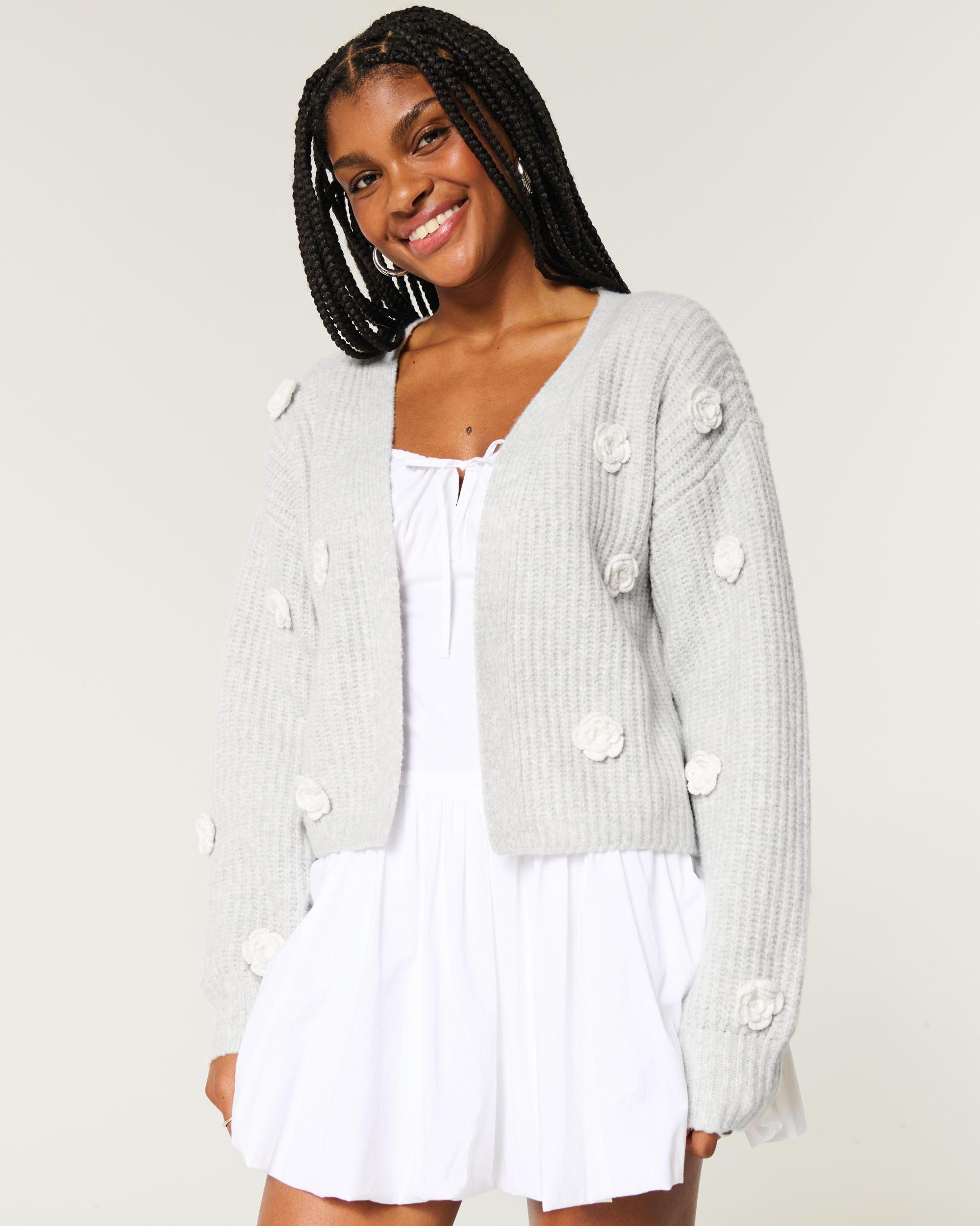 Hollister Comfy Cloud Floral No-Close Cardigan Product Image