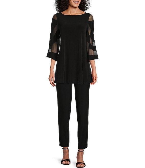 IC Collection Stretch Knit Slim Leg Pull-On Pants Product Image