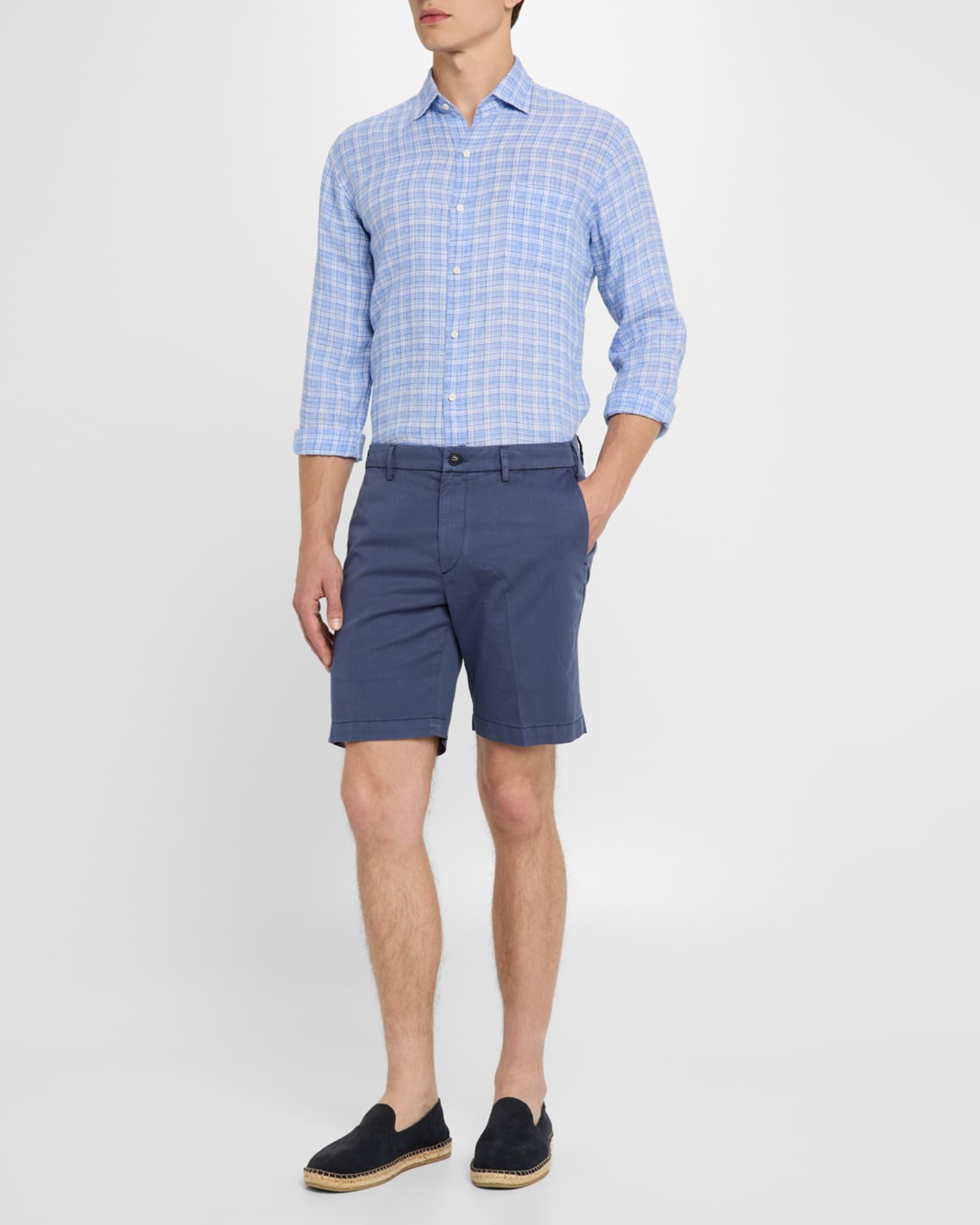 Mens Chilwa Linen Plaid Sport Shirt Product Image