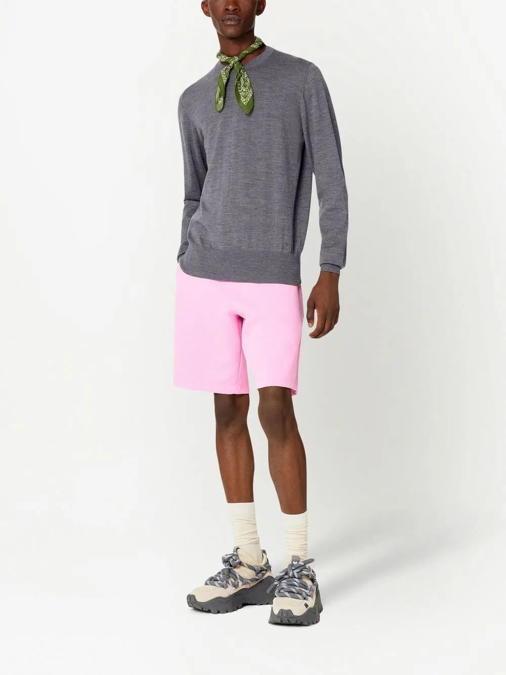 embroidered-logo track shorts Product Image
