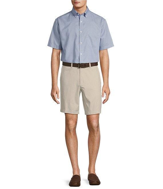 Gold Label Roundtree & Yorke Non-Iron Short Sleeve Solid Dobby Sport Shirt Product Image