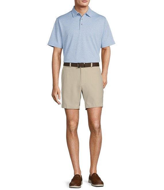 Roundtree & Yorke Big & Tall Performance Short Sleeve Solid Textured Polo Shirt Product Image