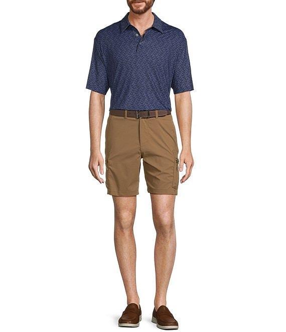 Roundtree & Yorke Big & Tall Performance Classic Fit Flat Front 11#double; Cargo Shorts Product Image