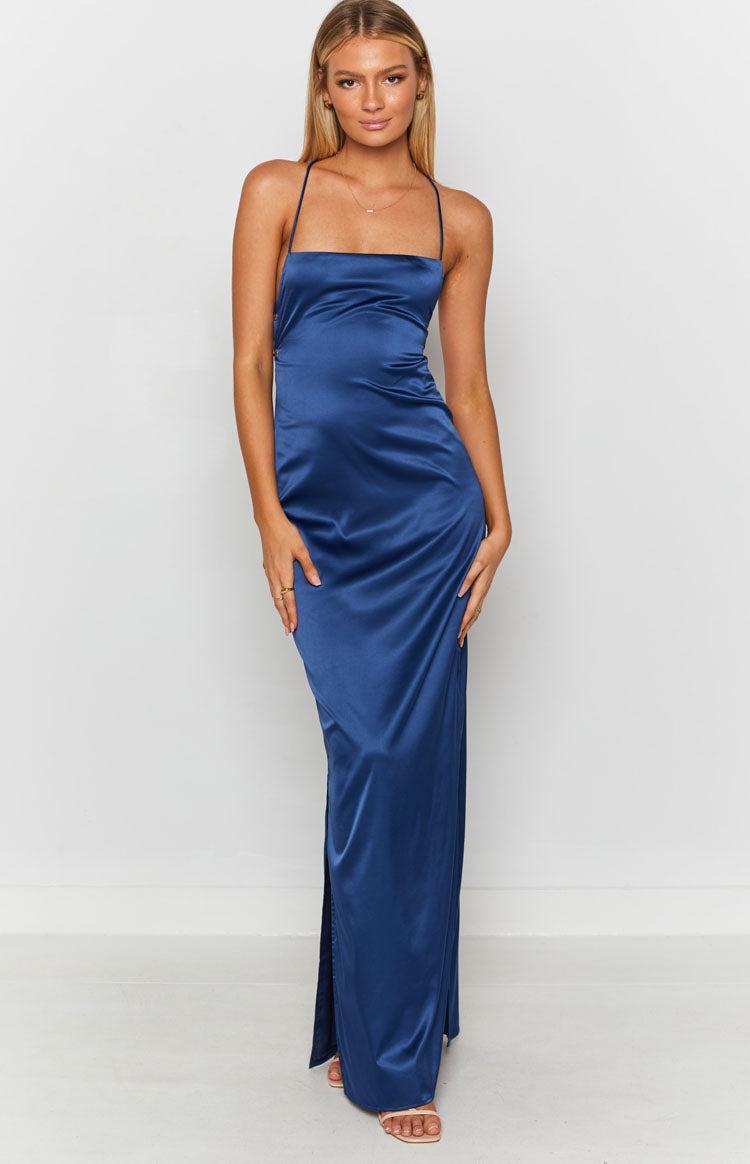 Manhattan Slip Formal Dress Navy Product Image