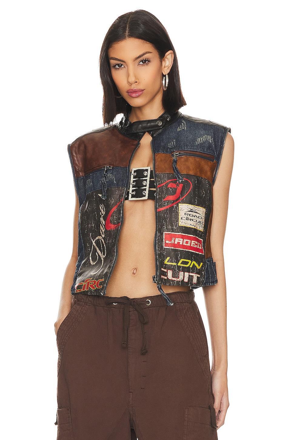 Daytona Zip Off Sleeve Moto Jacket Jaded London Product Image