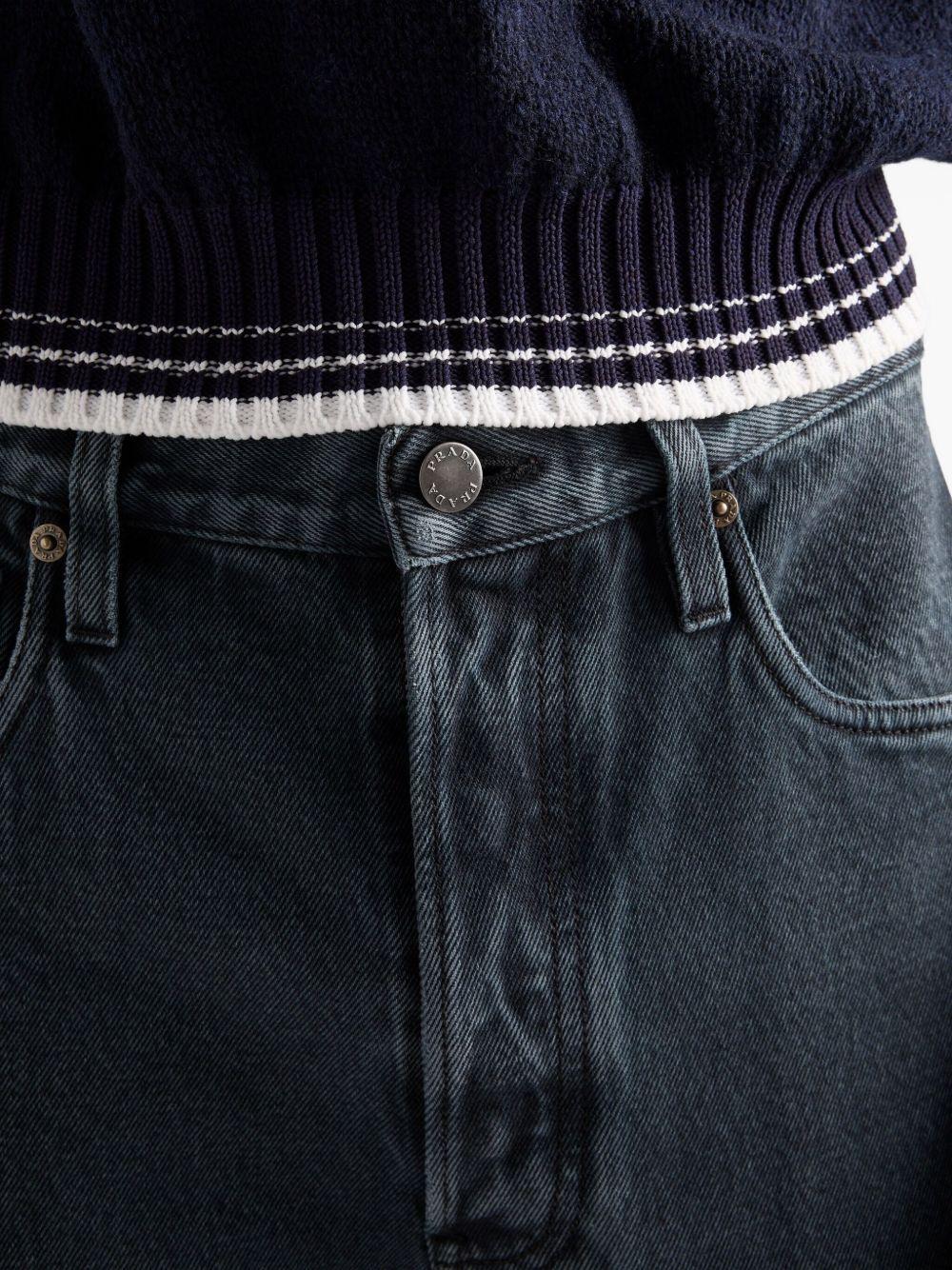 five-pocket over-dyed jeans Product Image