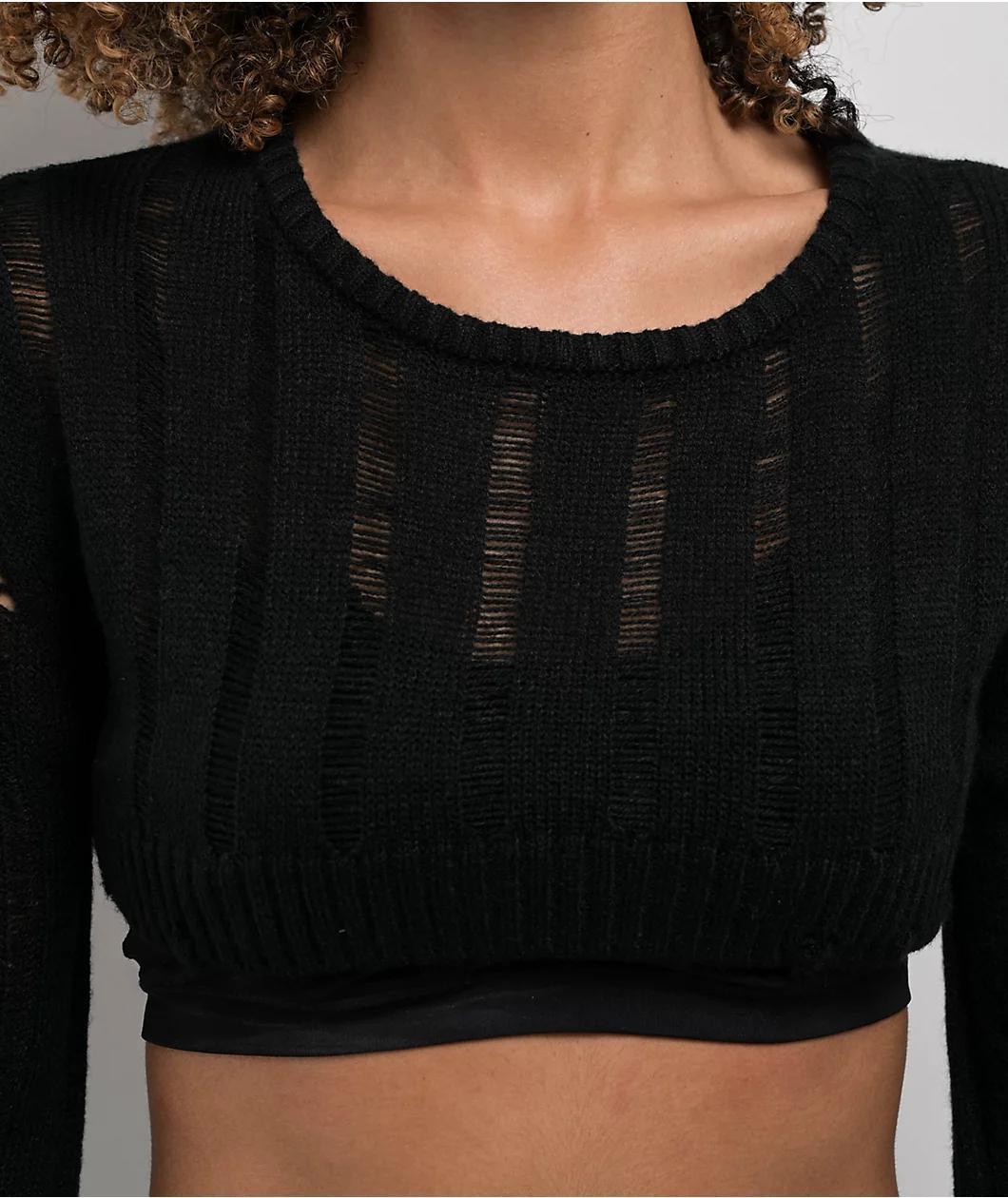 Empyre Samara Black Shrug Sweater Product Image