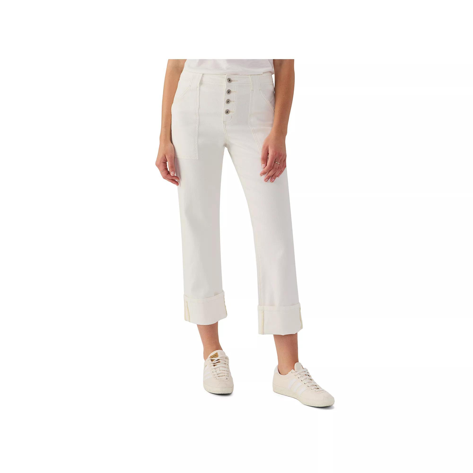 Modern Supply Ali Women's Cuffed Pants, Size: 27, Chalk Product Image