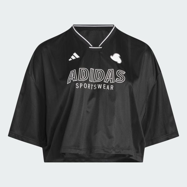 Adidas Womens Tiro 3-Stripes Oversized Jersey Shirt (Plus Product Image